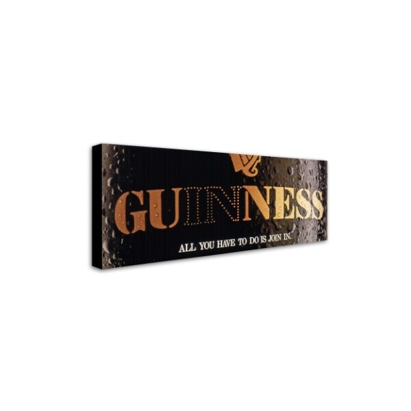 Guinness Brewery 'All You Have To Do Is Join In' Canvas Art,10x24